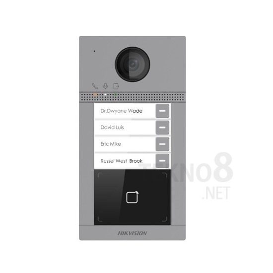 Hikvision DS-KV8413-WME1 4' lü IP İnterkom Zil Paneli