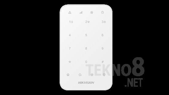 Hikvision DS-PK1-E-WE Kablosuz Led Keypad Şifre Paneli